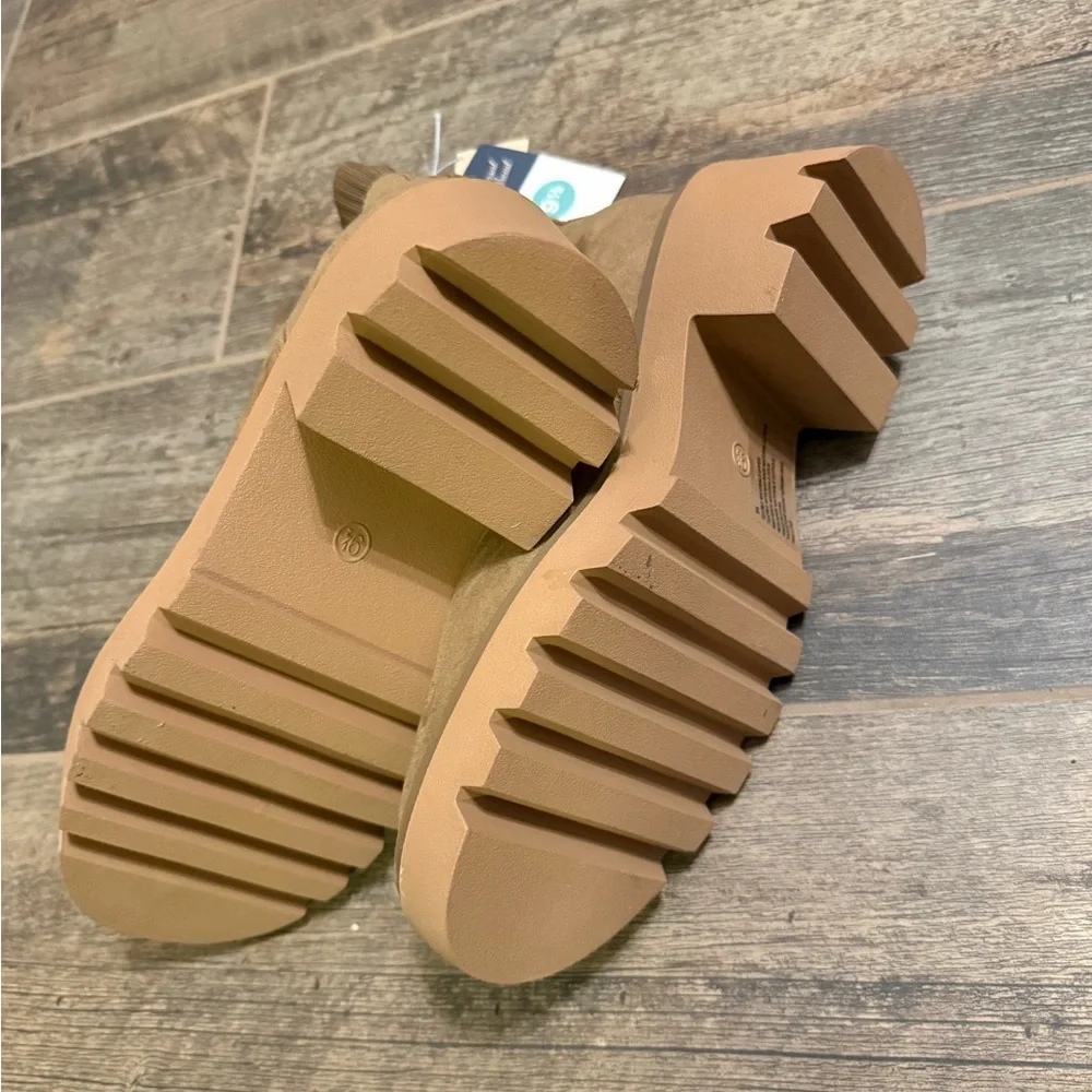 a new day Chestnut Suede Platform Chelsea Booties